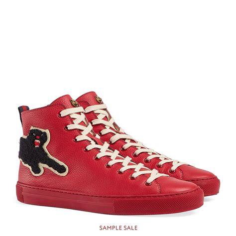 gucci panther sneakers|Gucci leather sneakers women.